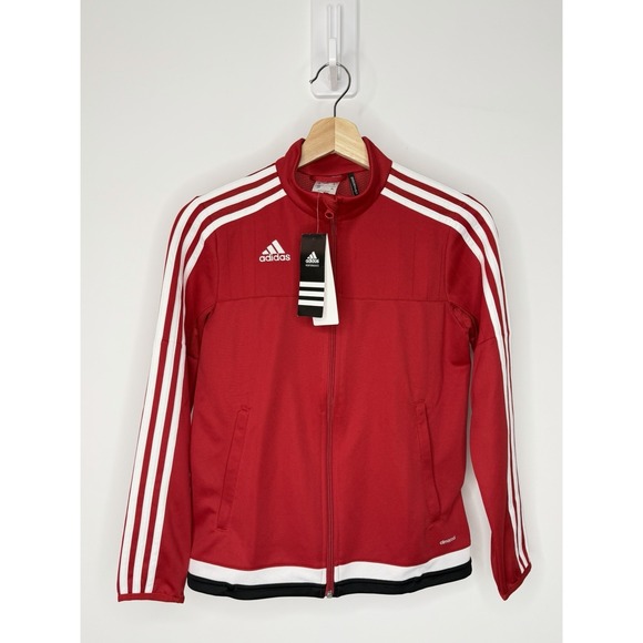 adidas Other - NWT Adidas Originals Climacool Track Jacket Youth M 11-12 Red Striped Full Zip